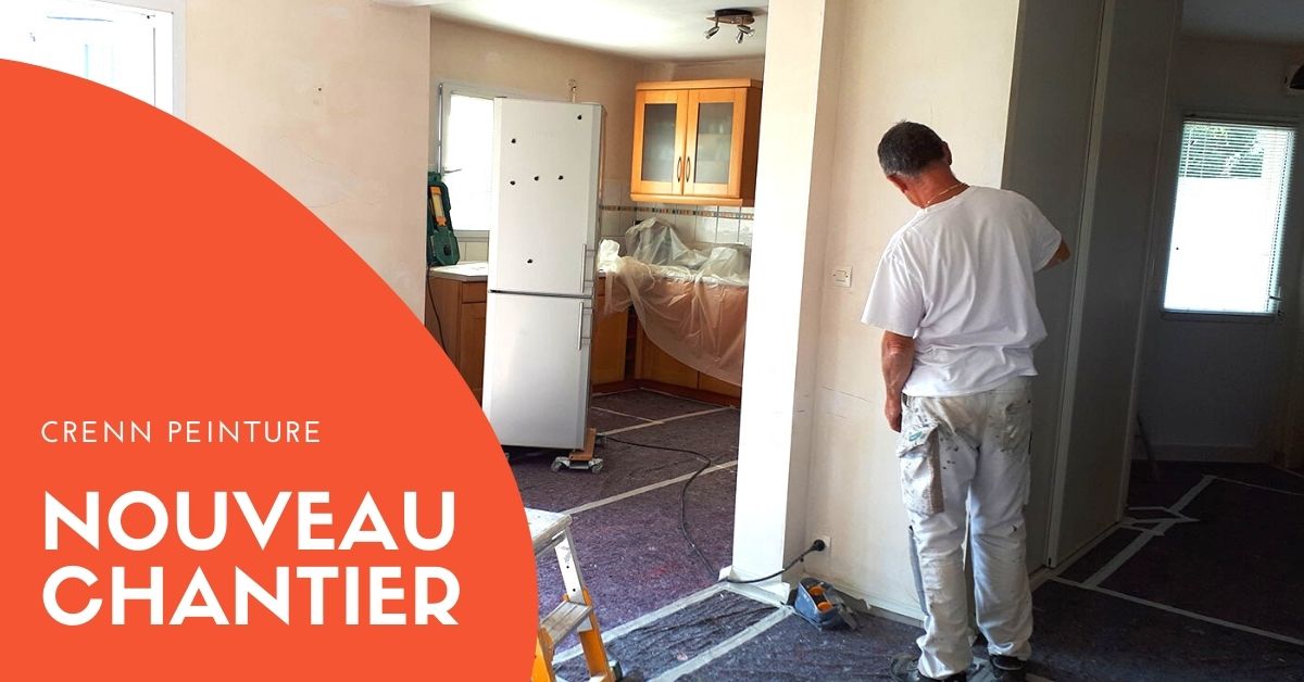 chantier de peinture intérieure